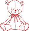 Teddy rot groß